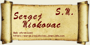 Sergej Miokovac vizit kartica